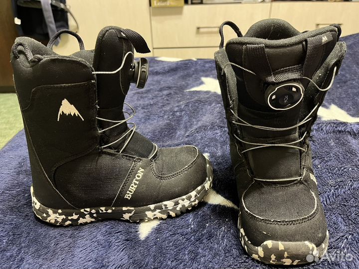 Сноубордические ботинки burton, защита в подарок