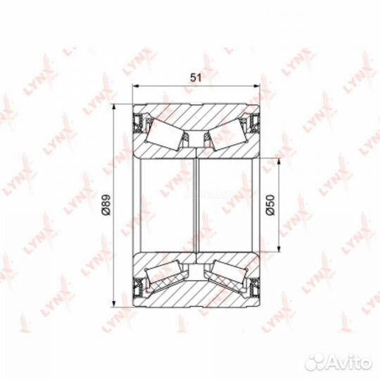 Lynxauto WB-1314 Комплект подшипника ступицы колес