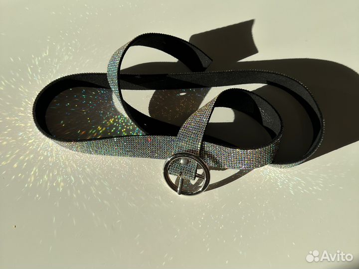 Ремень со стразами