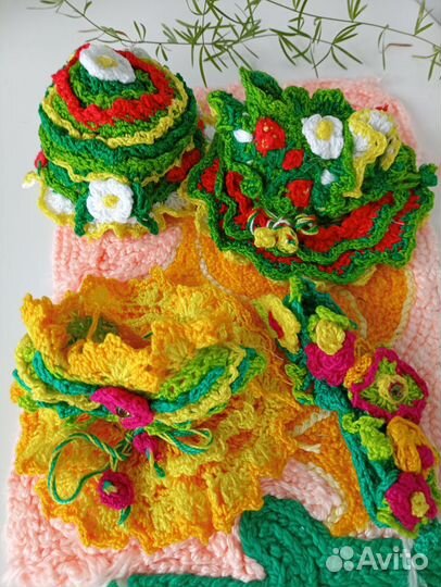 2 комплекта кукольных нарядов ручной работы для