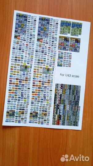 Номерные знаки США для моделей 1:43