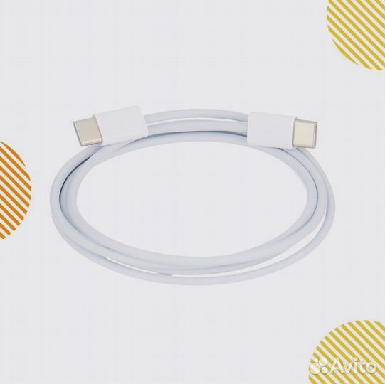 Оригинальный кабель type-C - type-C - 1м белый