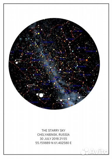 Карта звездного неба