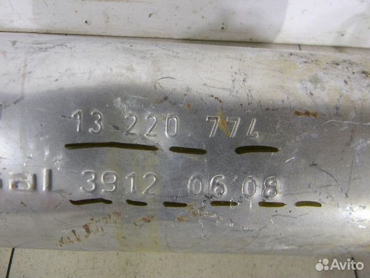 Задняя банка глушителя