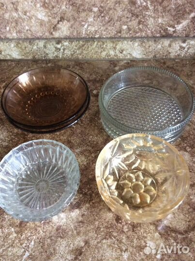 Тарелки фаянс стекло СССР