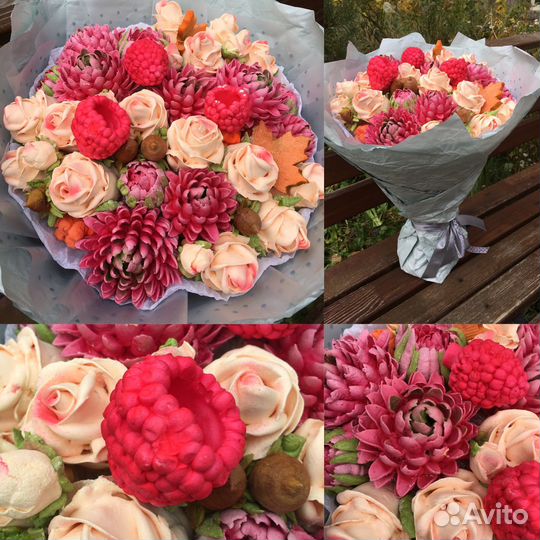 Сладкие букеты из зефира