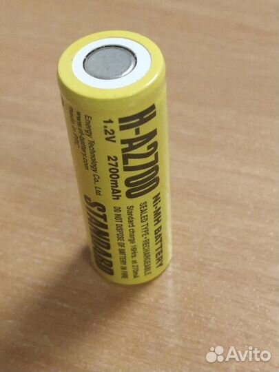 Аккумулятор ET H-A2700 (1.2В, 2700мАч, Ni-Mh )