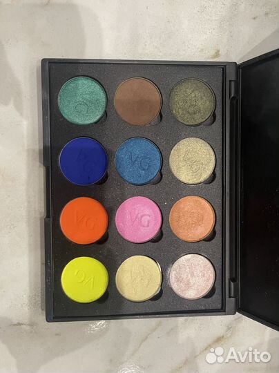 Палитра теней, пигменты