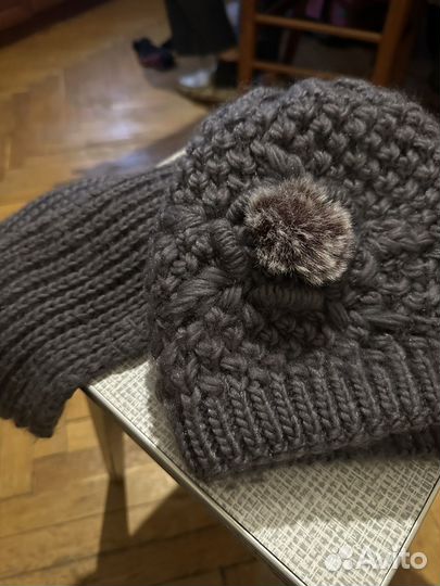 Комплект шапка и шарф женские новые