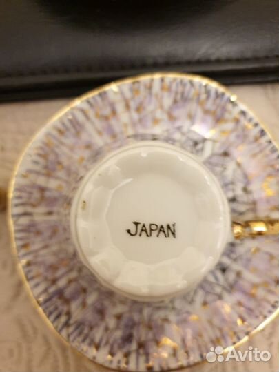 Кофейный костяной фарфоровый сервиз (Япония)