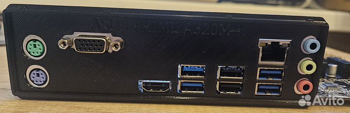 Б/у Мат.плата AM4 asus prime A320M-K, 2xDDR4