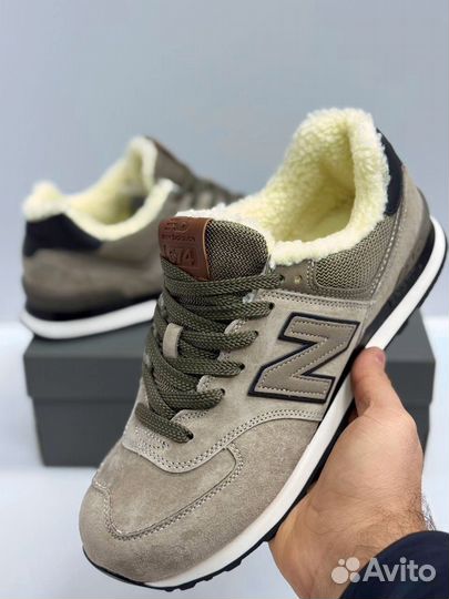 Кроссовки new balance 574 зимние