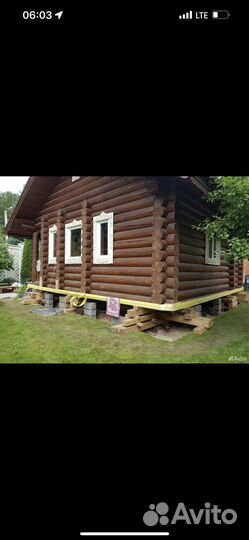 Поднятия дома замена венцов