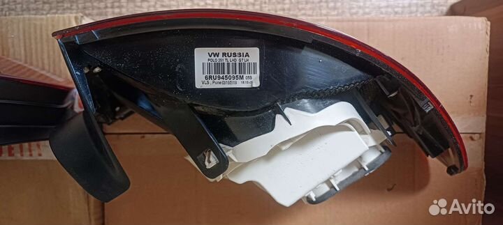 Задние фонари на Фольксваген Поло GT