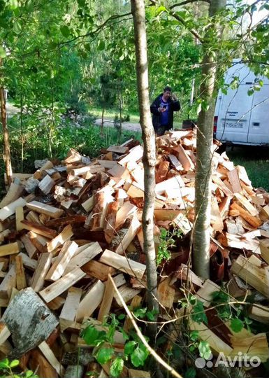 Дрова березовые наколотые