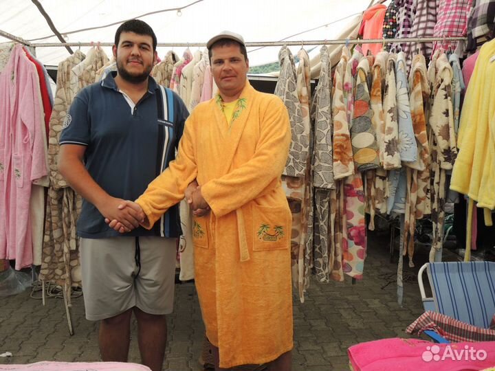 Восточный махровый халат из Стамбула р-50-58