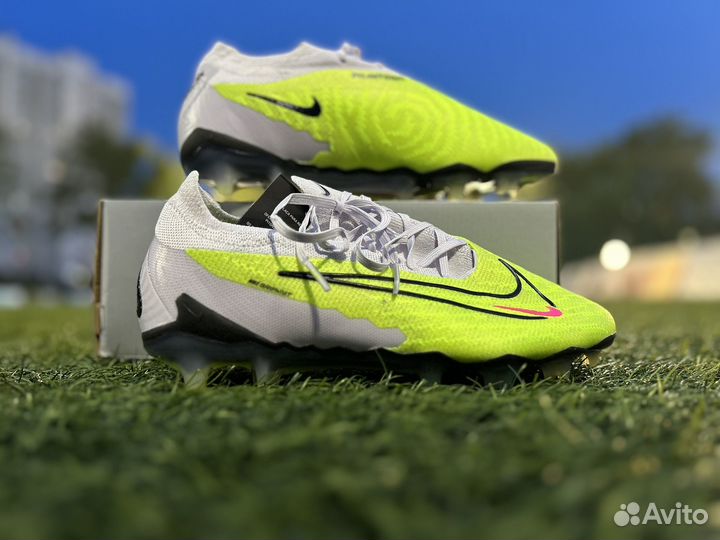 Бутсы nike phantom gx elite lime