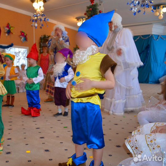 Карнавальные костюмы гнома, мыши и др