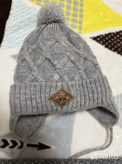 Комплект шапка снуд и манишка для мальчика