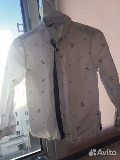 Рубашка с мелким рисунком