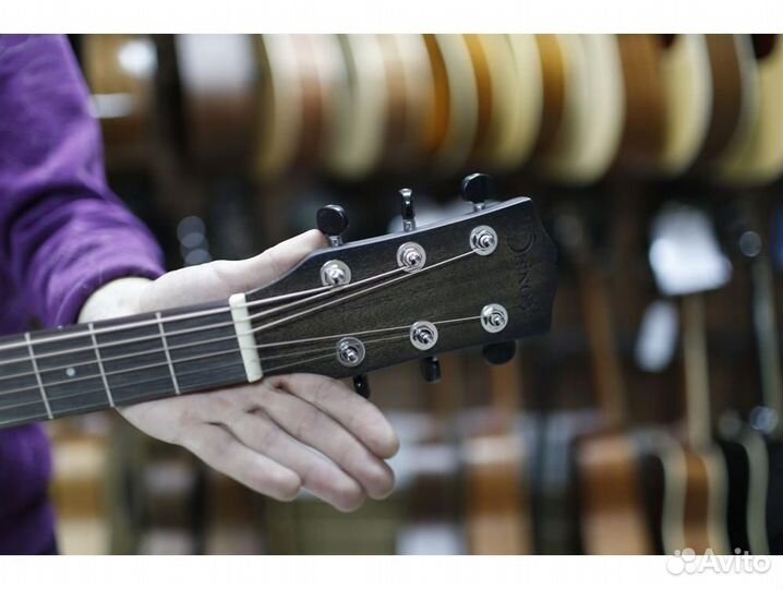 Shinobi H-12/BK акустическая гитара джамбо