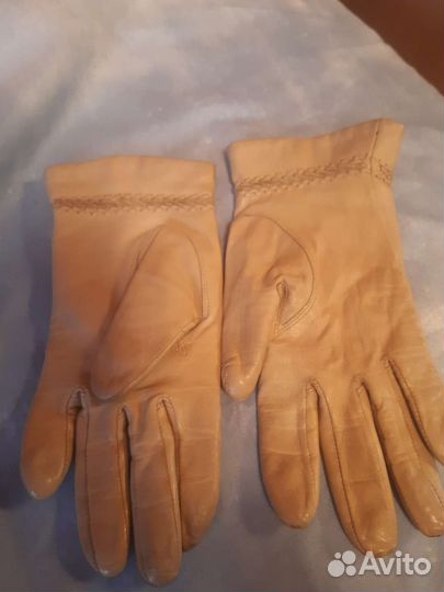 Перчатки кожаные
