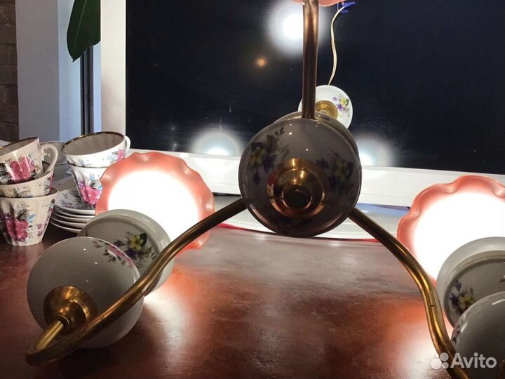 Люстра 3 рожка, стакан/колокольчик