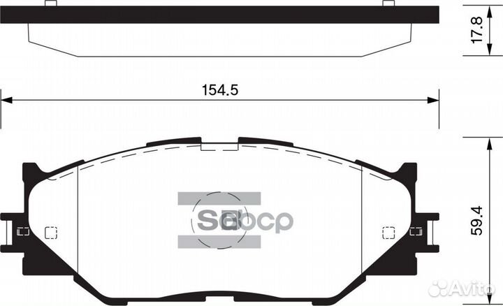 Колодки тормозные дисковые SP1543 Sangsin brake