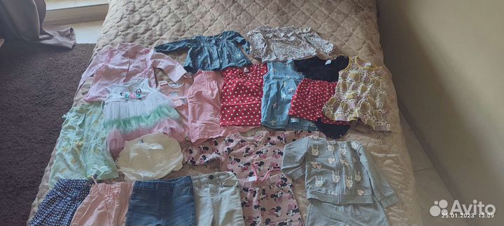 Вещи пакетом на девочку 1 год