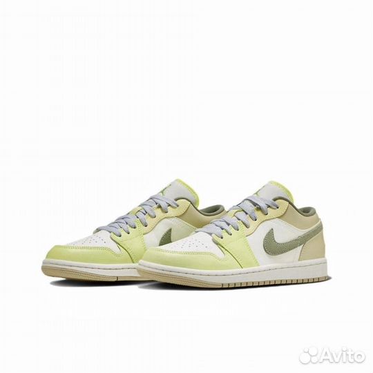 Кроссовки Air jordan 1 low oil green