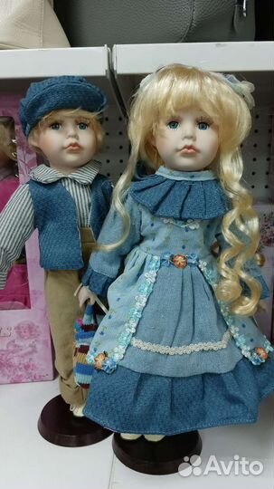 Кукла коллекционная фарфоровая 40 см