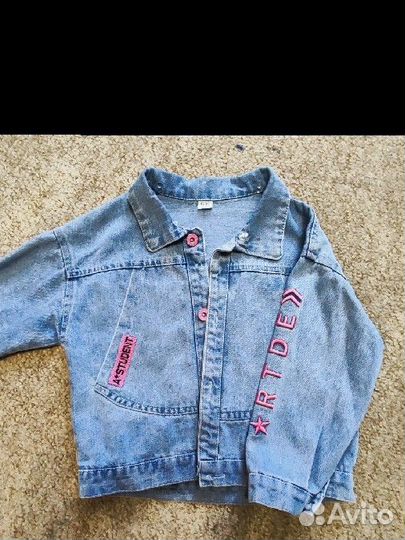 Свитер и джинсовка детская