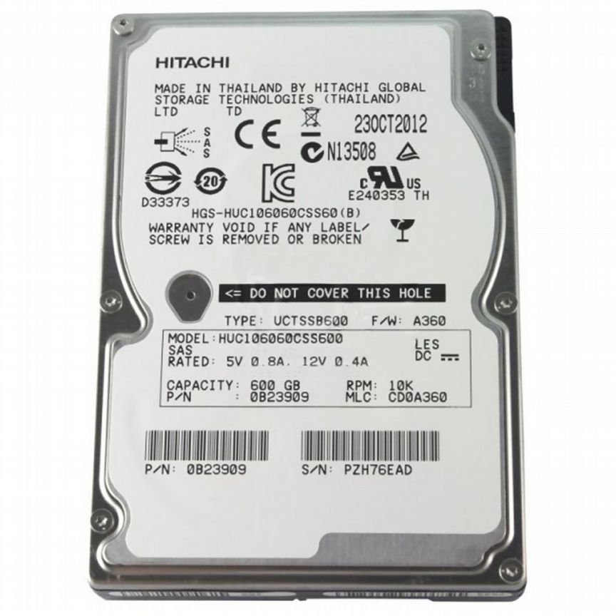 [HUC106060CSS600] Жесткий Диск Hitachi 600gb Sas 2.5 Huc106060css600