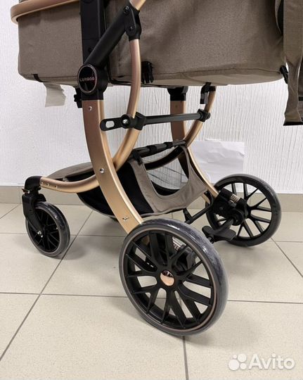 Коляска 3в1 luxmom коричневый