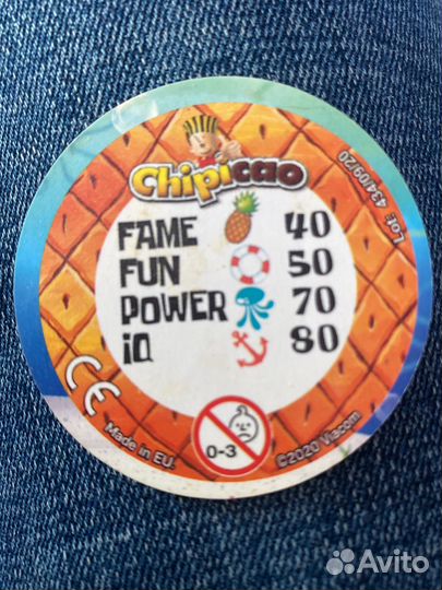 Фишки чипикао Спанч боб