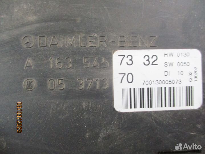 Блок комфорта Mersedes ML 163 1998-2004