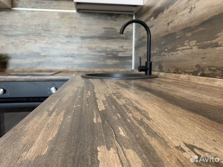 Кухня в студию с барной стойкой ксп:18374