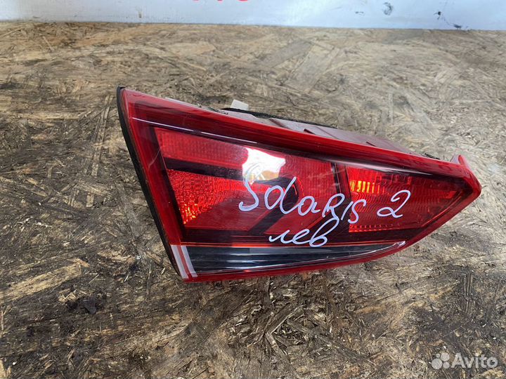 Фонарь в багажник Hyundai Solaris 2 левый