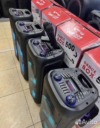 Колонка с микрофоном парные 500w