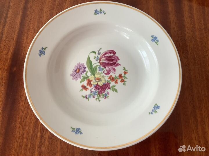 Тарелки мейсенский букет. Винтаж