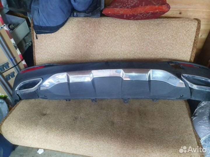 Юбка бампера задняя Mercedes Gle W166