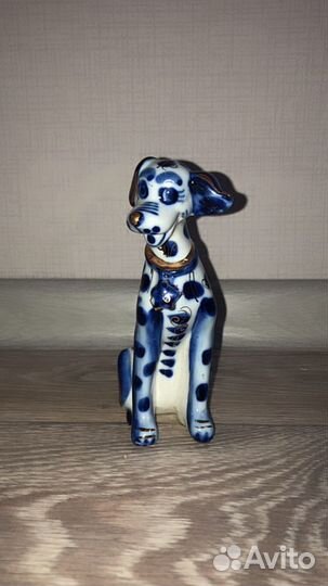 Собака гжель