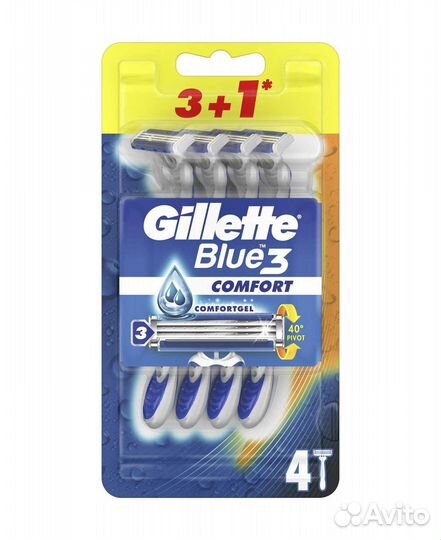 Gillette Blue 3 Comfort одноразовые станки
