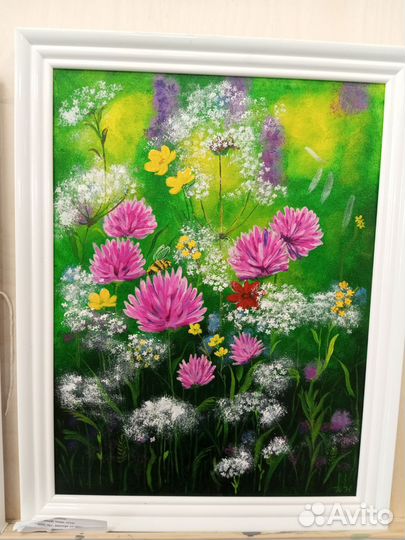 Картина маслом на холсте акрилом