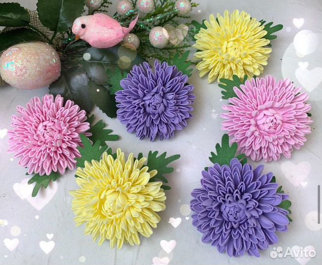 Хризантемы - резиночки