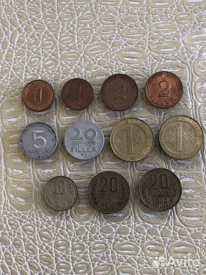 Монеты разные биметалл и др