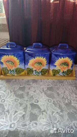 Набор банок для сыпучих продуктов