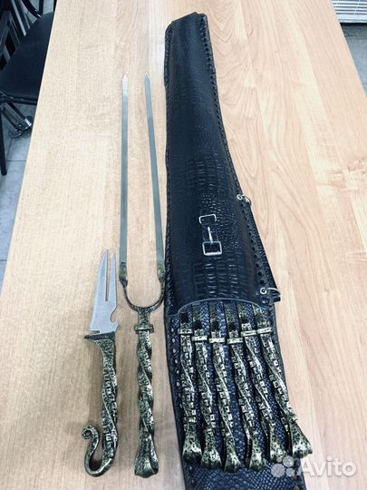 Набор шампуров ручной работы Волк