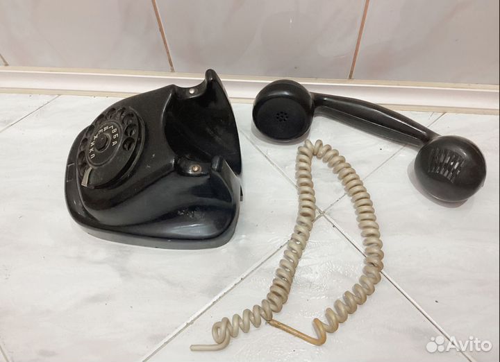 Телефон карболитовый