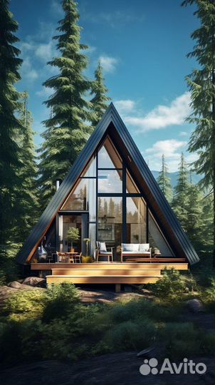 Каркас дома 6х6 A-Frame